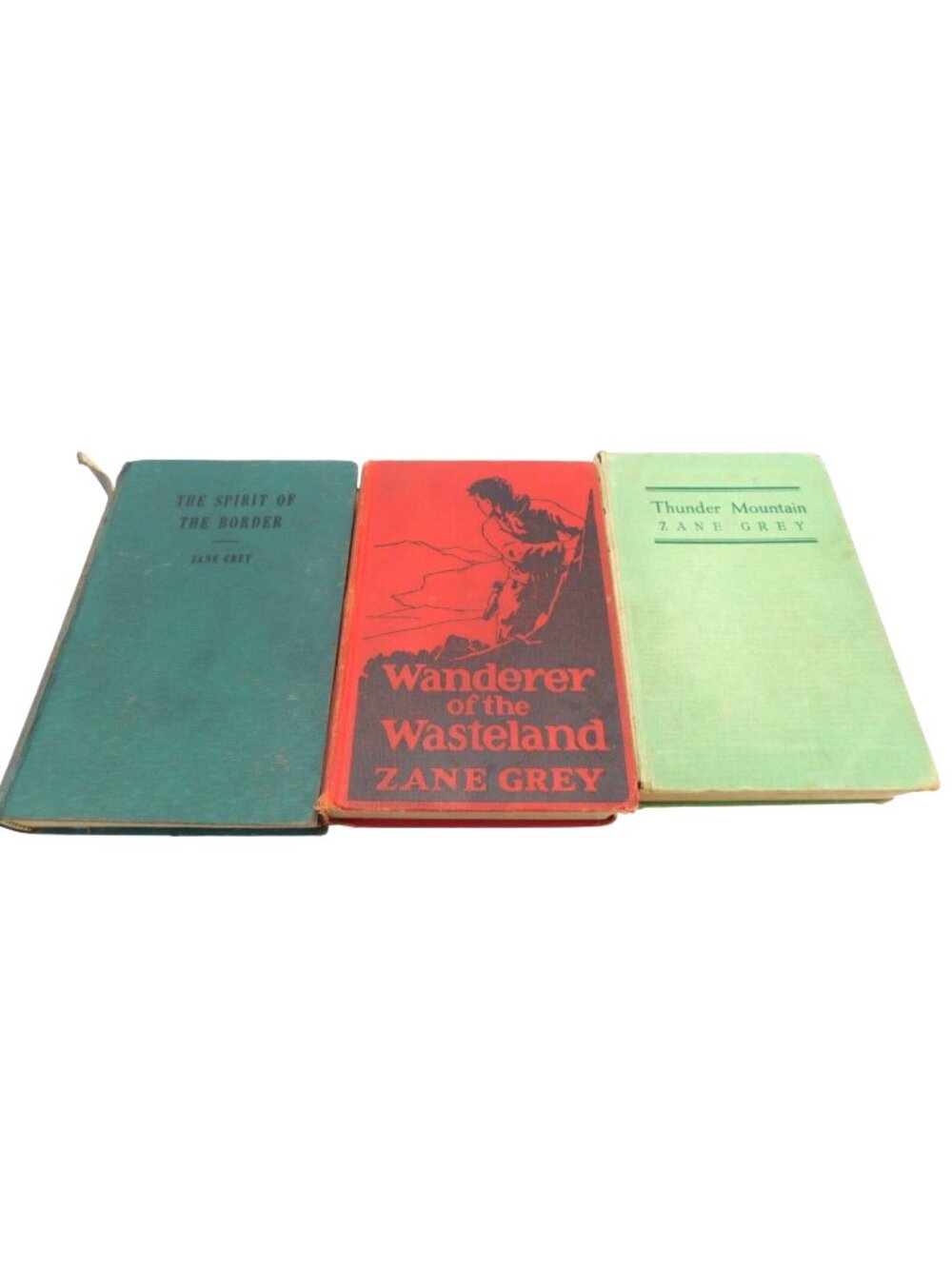 Zane Grey Vintage Western Book Lot Wanderer of the Wasteland Thunder Mountain